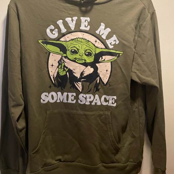 Star Wars The Mandalorian Give Me Some Space Grogu Hoodie - Picture 2 of 8